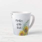 BUDGET Moeder Bride Groom Huwelijkscadeaus Zonnebl Latte Mok (Rechterhoek)