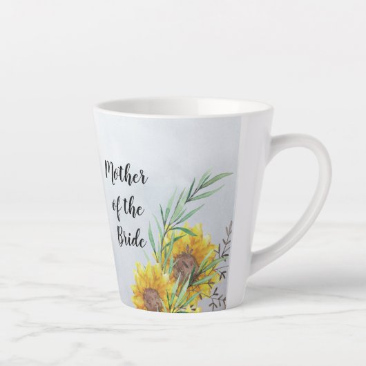 BUDGET Moeder Bride Groom Huwelijkscadeaus Zonnebl Latte Mok (Rechts)