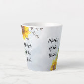 BUDGET Moeder Bride Groom Huwelijkscadeaus Zonnebl Latte Mok (Voorkant)