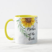 BUDGET Moeder Bride Groom Huwelijkscadeaus Zonnebl Mok (Links)