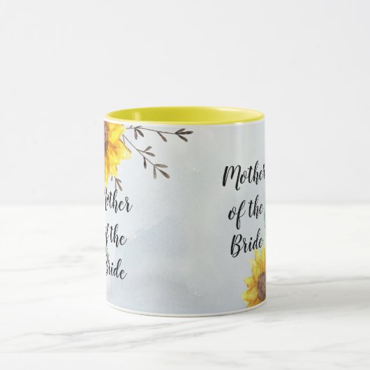 BUDGET Moeder Bruid Bruidegom Trouwcadeaus Zonnebl Mok (Midden)