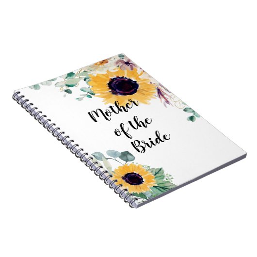 BUDGET Moeder Bruid Bruidegom Trouwcadeaus Zonnebl Notitieboek (Rechterzijde)
