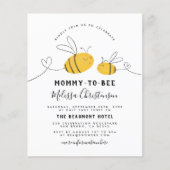 Budget Moedertje To Bee Baby Shower (Voorkant)