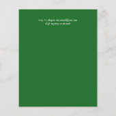 BUDGET Monochromatische Fern Greenery Wedding Invi (Achterkant)