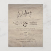 Budget Monochroom Kleurtypografie Alleen (Voorkant)