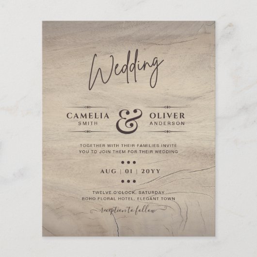 Budget Monochroom Kleurtypografie Alleen (Voorkant)