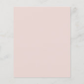 Budget Monogram Crest Blush Roze Trouw Uitnodiging (Achterkant)
