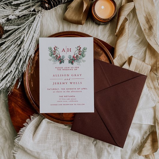 Budget Monogram Floral Weddenschap