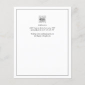 BUDGET Monogram Formele bruiloft White All-in-1 Fl Flyer (Achterkant)