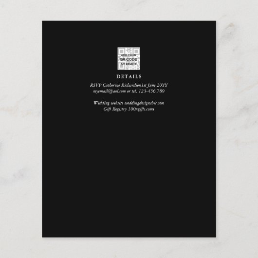 BUDGET Monogram Formele Trouwjurk Zwart All in 1 (Achterkant)