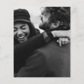 Budget Monogram Ivory Foto Weddenschap (Achterkant)