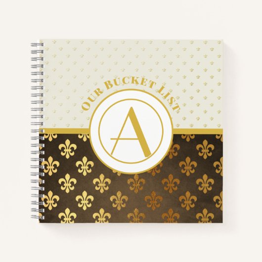 BUDGET Monogram Koppels Bucket List keepomwille Notitieboek (Voorkant)