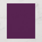 Budget Monogram Paarse Blos Bloem Bruiloft Uitnodi (Achterkant)
