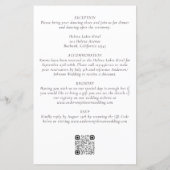 Budget Monogram QR Code Details Weddenschap (Achterkant)