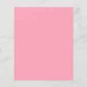 Budget Monogram Roze Opslaan De Datum Flyer (Achterkant)