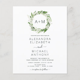 Budget Monogram Smaragdgroene Groene Bloemen Bruil Flyer
