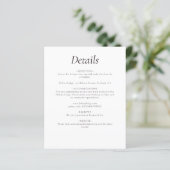 Budget Monogram zwarte bruiloft - Details Enclosur (Staand voorkant)