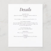 Budget Monogram zwarte bruiloft - Details Enclosur (Voorkant)