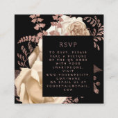 Budget Moody Floral Ivoorkleurige Roos Gouden QR C Informatiekaartje (Voorkant)