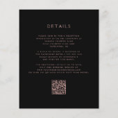 Budget Moody Floral Paarse QR Code Huwelijk (Achterkant)