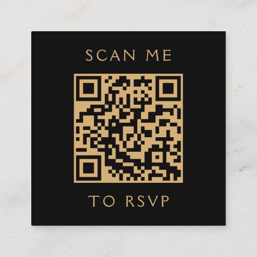 Budget Moody Floral Turquoise Gold QR Code RSVP Informatiekaartje (Achterkant)