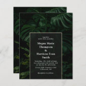Budget Moody Tropical Monstera Wedding (Voorkant / Achterkant)