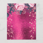 BUDGET Mooi meisjesachtig EVENT of ZAKELIJK Sjablo Flyer (Achterkant)