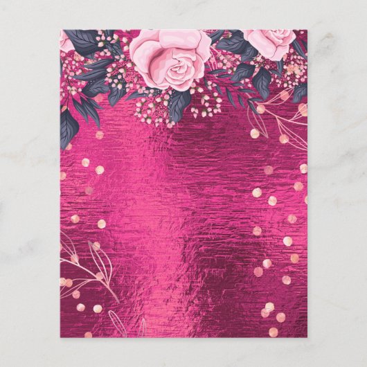 BUDGET Mooi meisjesachtig EVENT of ZAKELIJK Sjablo Flyer (Voorkant)