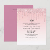 Budget Mooi Meisjesachtig Trouwfeest Glitter Roze  (Voorkant / Achterkant)