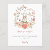 Budget Mooie Konijn Koraal Kleurige Baby Shower Be (Voorkant)