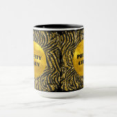 Budget Mooie Meisjesachtige Nep Gouden Glitter Fol Mok (Midden)