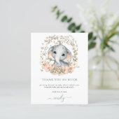 Budget Mooie Olifant Verstandige Baby Shower Bedan (Staand voorkant)