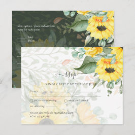 Budget Mooie ZONNEBLOEMEN groenvoorziening Trouwda Briefkaart