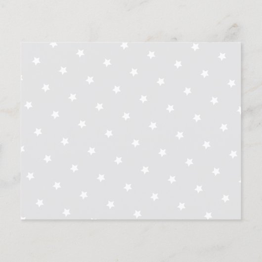 Budget Moon Star Cloud Baby shower Invitation (Achterkant)