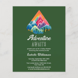 Budget Mountain Adventure wacht op Baby shower