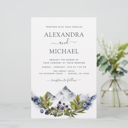 Budget Mountain Rustic Greenery Wedding (Staand voorkant)