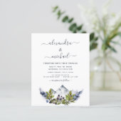Budget Mountain Rustic Waterverf Greenery Wedding (Staand voorkant)