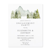 Budget Mountains Pine Engagement Party