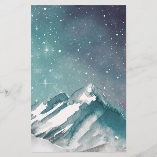 Budget Mountains Pine Winter Weddenschap (Achterkant)