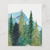 Budget Mountains Pine Winter Weddenschap (Achterkant)