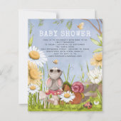Budget Mouse Woodland Baby shower Invitation (Voorkant)