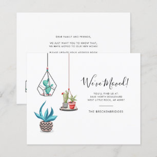 Budget Moving Address Aankondiging Boho Chic