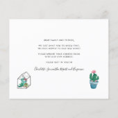 Budget Moving Address Aankondiging Boho Chic (Achterkant)