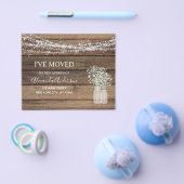 Budget Moving Announc Rustic Farmhouse Wood Flyer (Enkel)