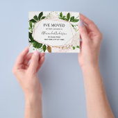 Budget Moving Announcement Eucalyptus Greenery  Flyer (Hand)