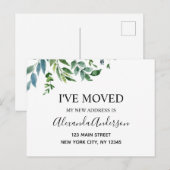 Budget Moving Announcement Voorjaarsgrafie Briefkaart (Voorkant / Achterkant)