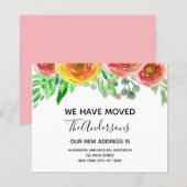 Budget Moving Announge Floral Blush Pink (Voorkant / Achterkant)