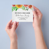 Budget Moving Announge Floral Blush Pink Flyer (Hand)