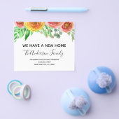 Budget Moving Announge Floral Blush Pink Flyer (Enkel)