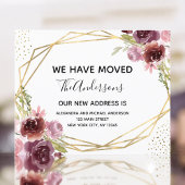 Budget Moving Announge Floral Geometric